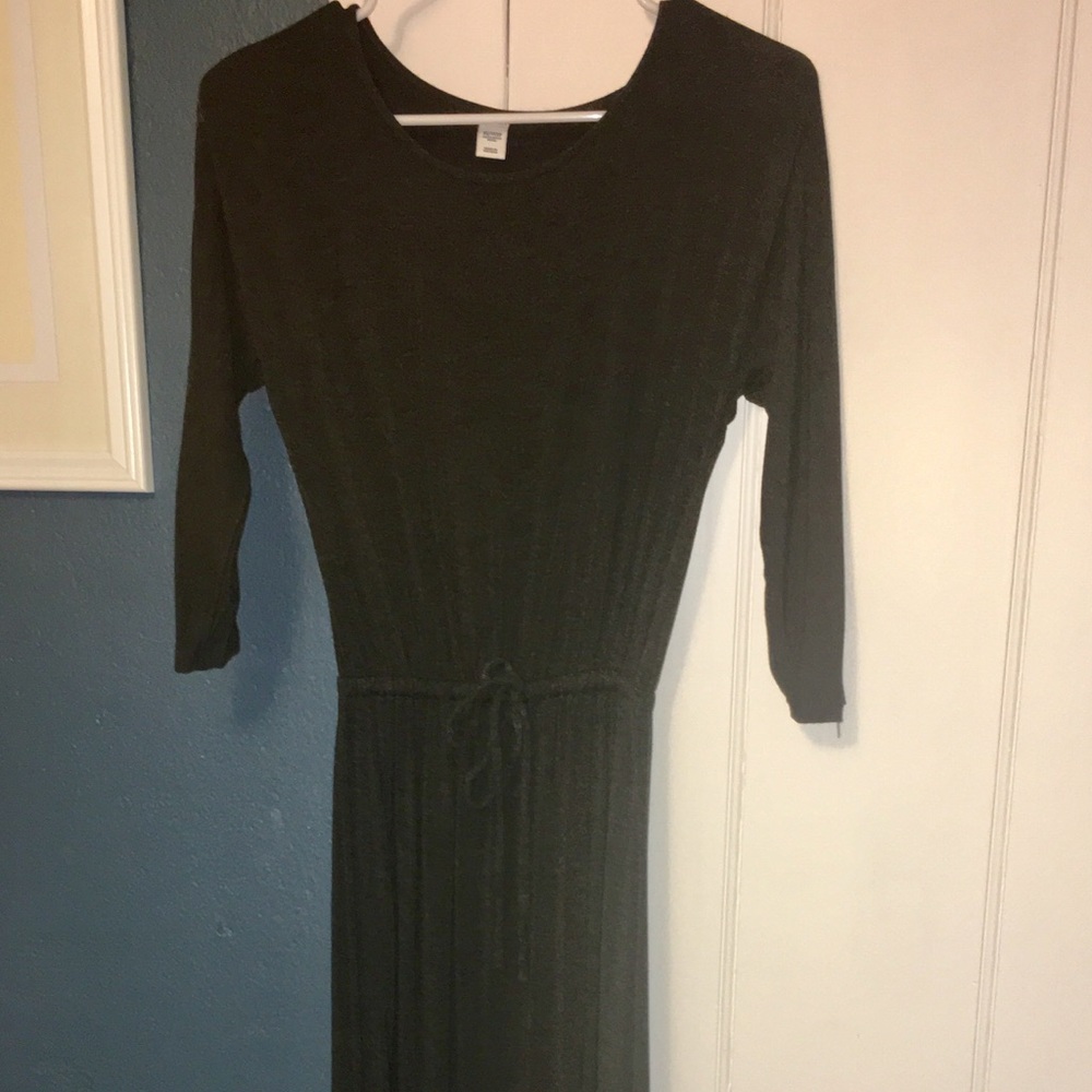 Gray 1/2 sleeve Maxi Dress XS